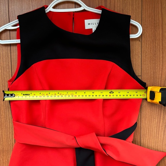 Milly dark orange and black dress size 6 - Picture 8 of 9